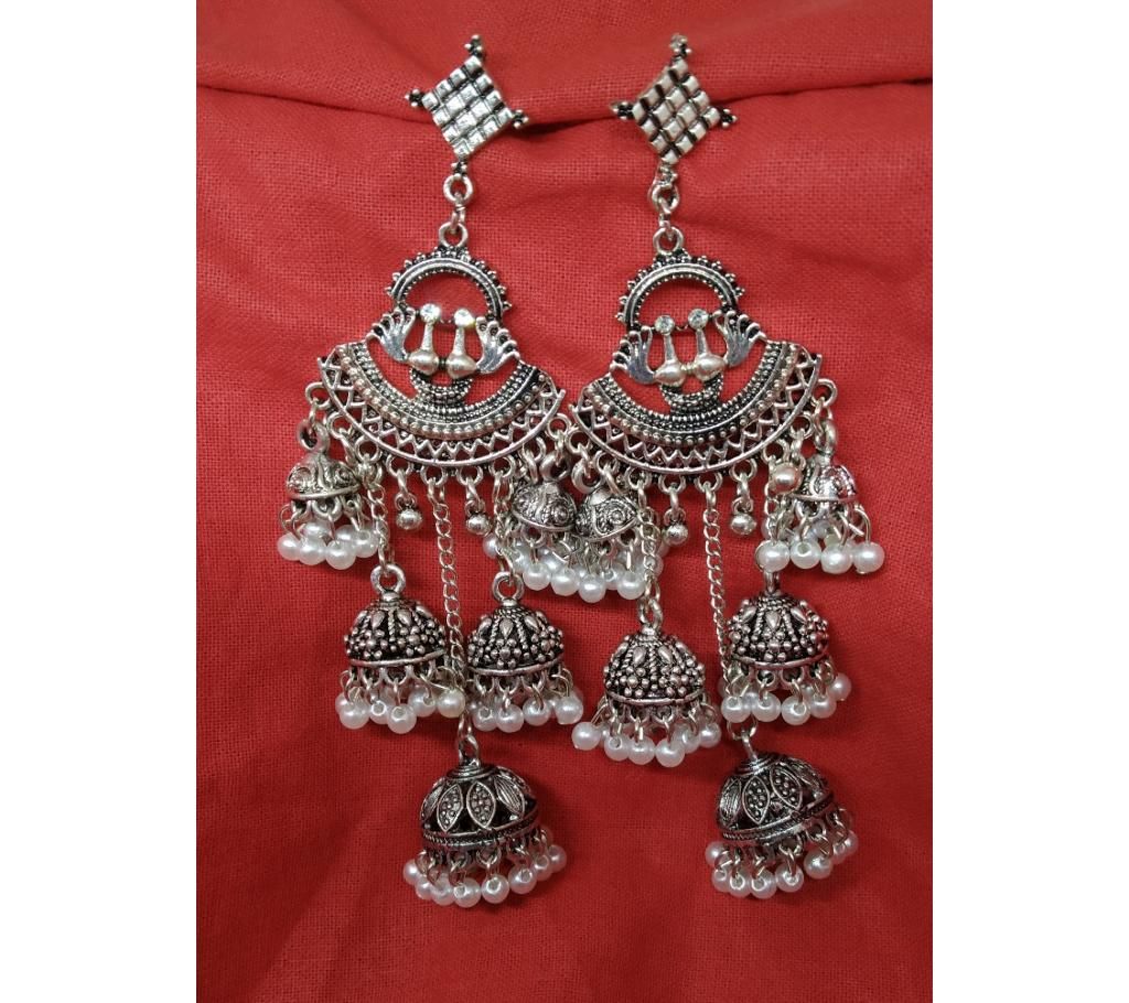 Antique layer jhumka