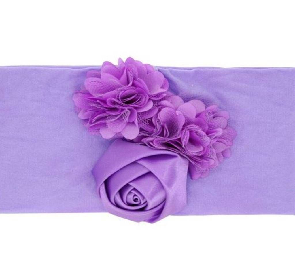 Baby Cute Flower Warm  Solid Turban Kids Hairband