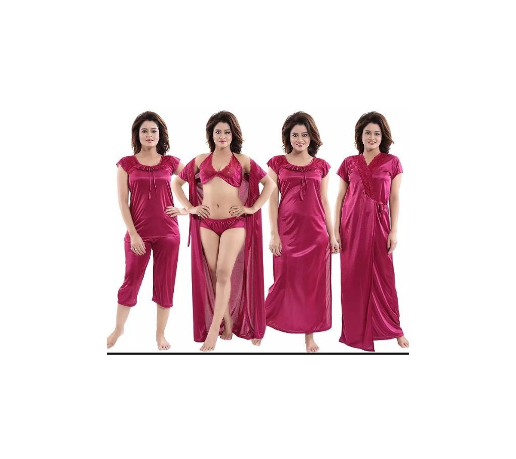 Fashionable Six Part Night Dress from For Women ND6-011