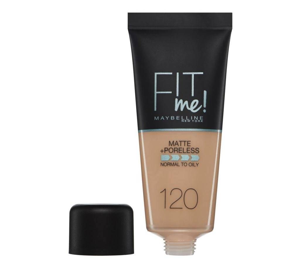 Maybelline Fit Me Matte & Poreless Foundation 120 Classic Ivory 30ml-UK