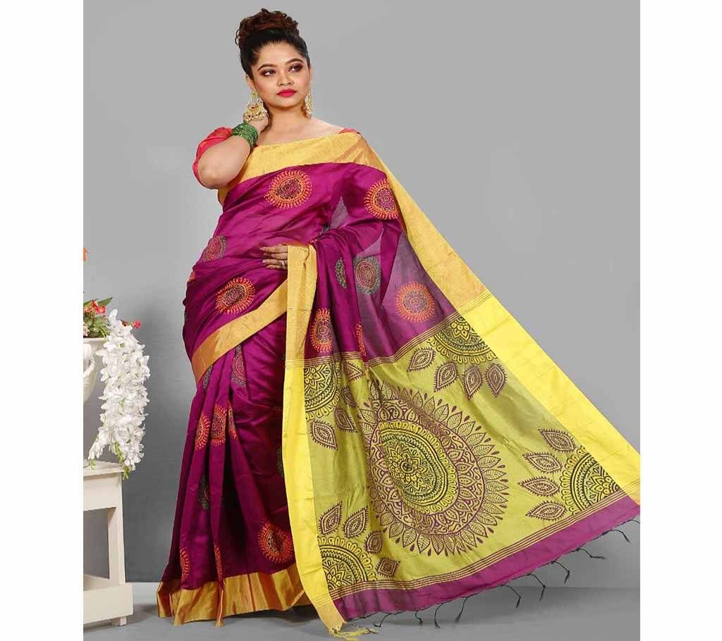 Pontu Silk Butics Saree for Woman bois-303 With Blouse Piece