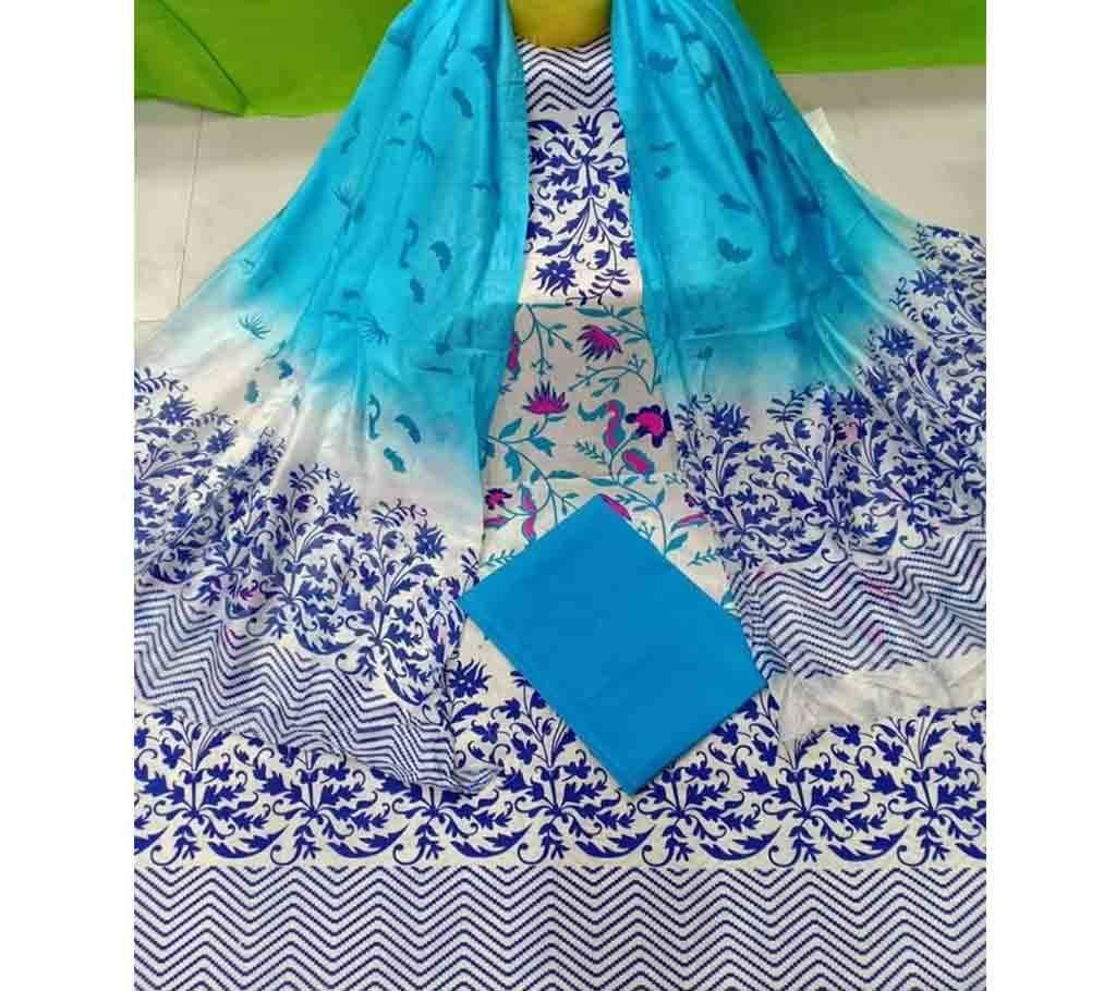 Unstitched Joypuri Cotton 3Pcs JCS207