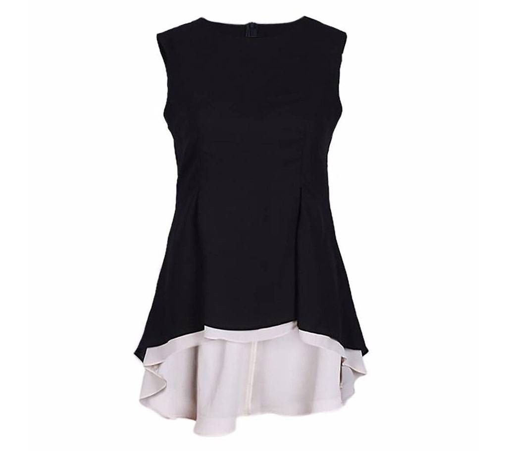 Georgette Casual Sleeveless ladies Tops
