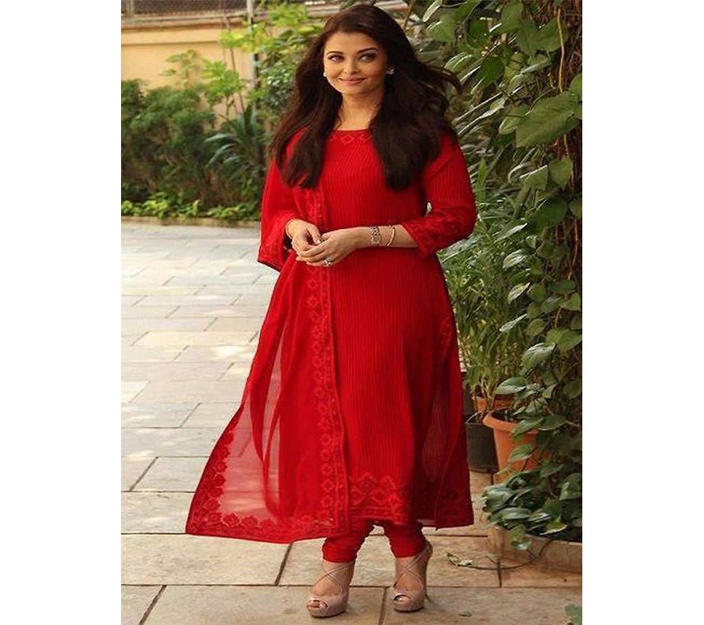 Unstitched Georgette Embroidery 3 Pcs