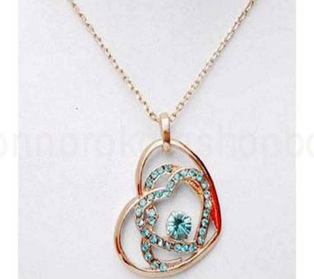 Heart Shaped Pendant  (Golden)