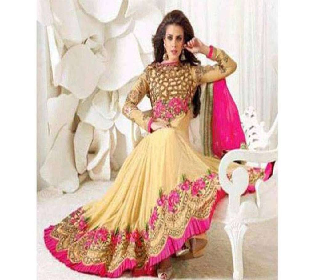 SEMI STITCHED JORJET LONG THREE PIECE