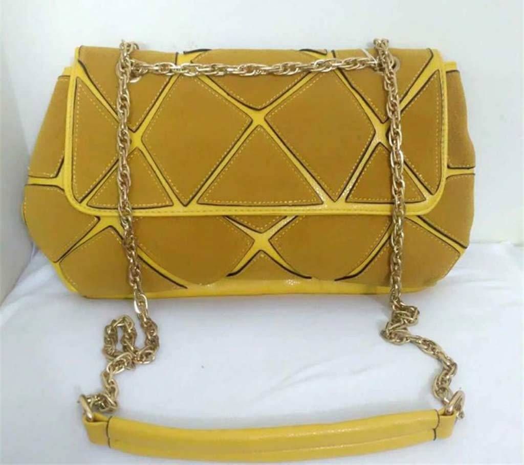 Velvet Side Bag - Yellow