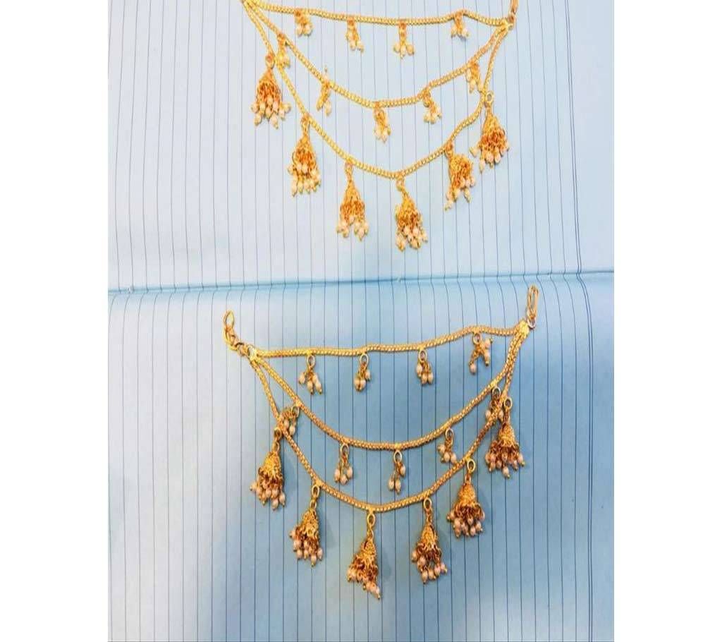 Bahuboli Golden Earrings 