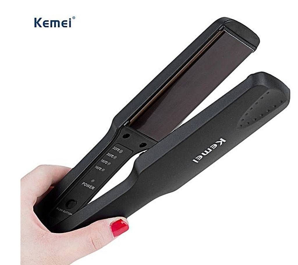 Kemei Km-329 Hair Straightener - Black