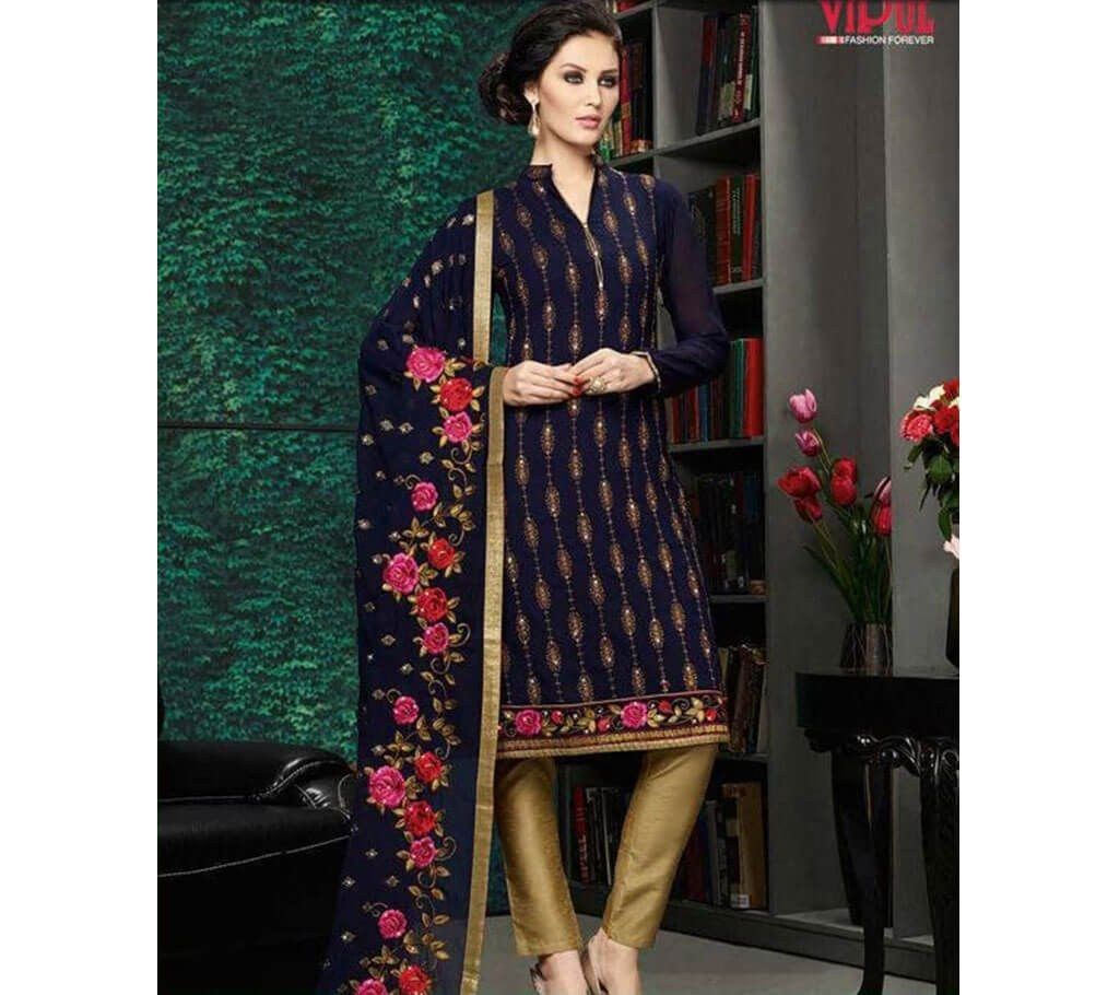 Unstitched Cotton Embroidery Three Piece (Copy)