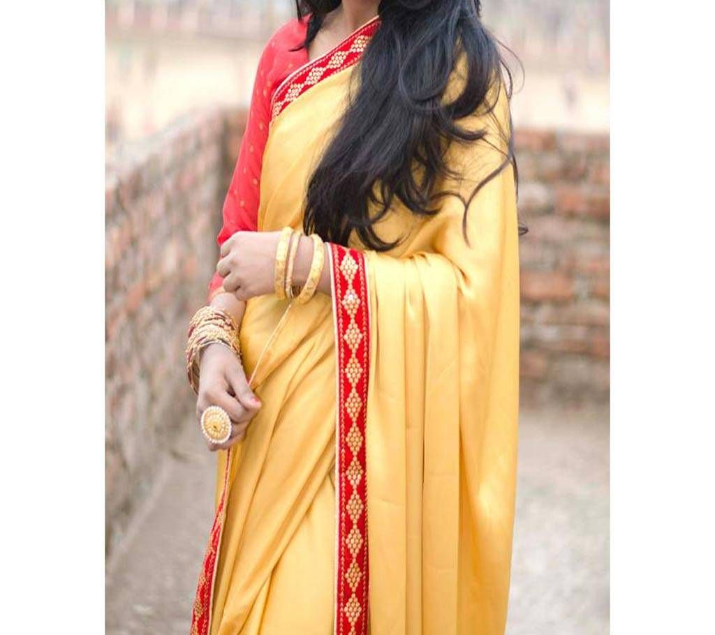 Designer Silk Sharee With Blouse Piece