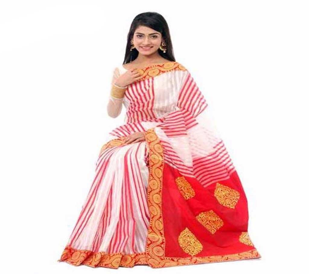 Pure Silk Hand Block Sharee