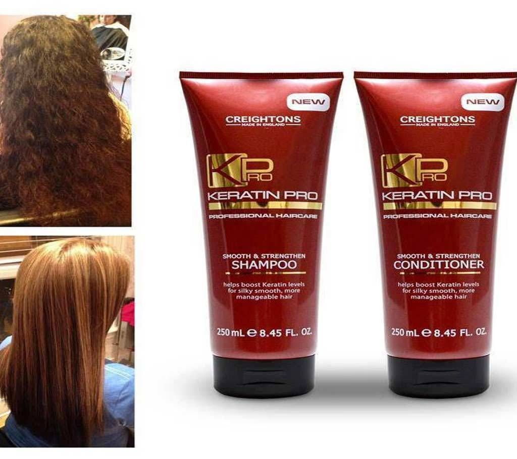 Keratin Pro Shampoo And Conditioner UK 250ml each