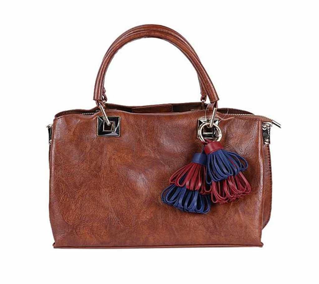 Dark Brown PU Leather Hand Bag For Women