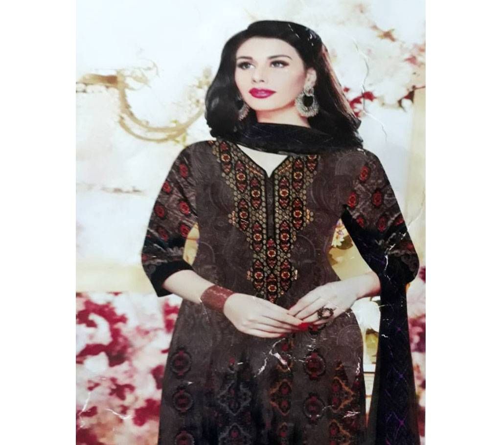 Indian un stitched mixed cotton salwar suit 