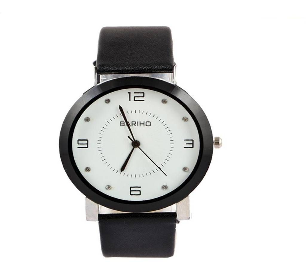 LADIES ANLOG WATCH-BLACK & WHITE