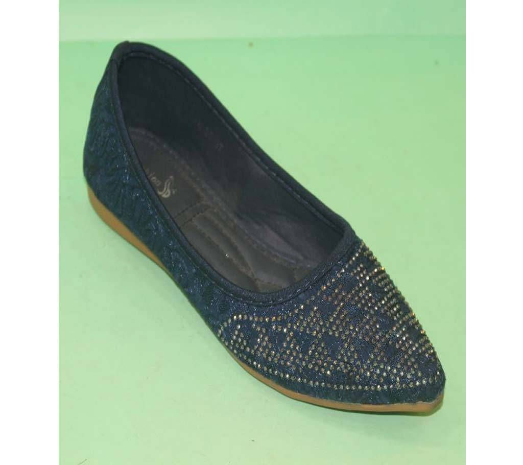 Blue Artificial  Leather Closed-toe Ballerinas for Women
