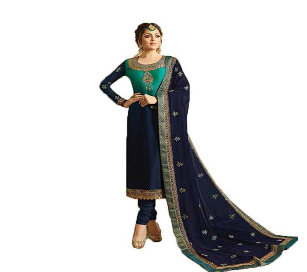 Semi-Stitched Indian Weightless Georgette Embroidery Sallower Kamiz Copy