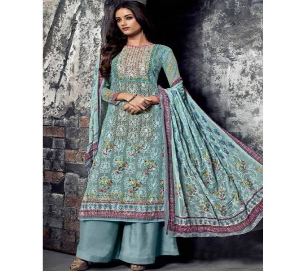 Hansa Husna Ara Embroidery Three Piece - 1406