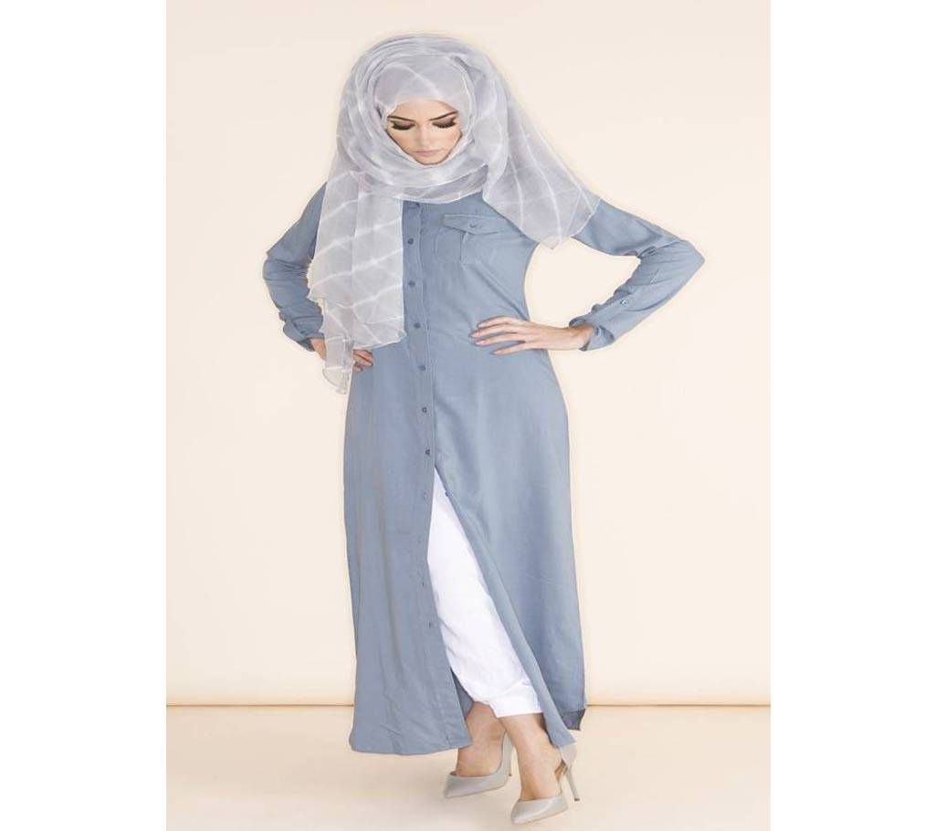 Sky Blue   Thai Cotton Borka For Woman