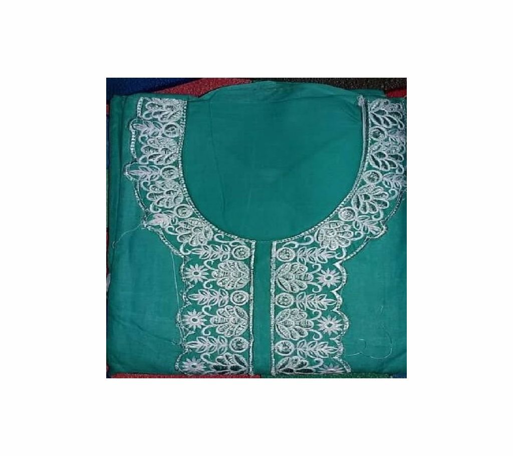 Unstitched Cotton Three-Pis