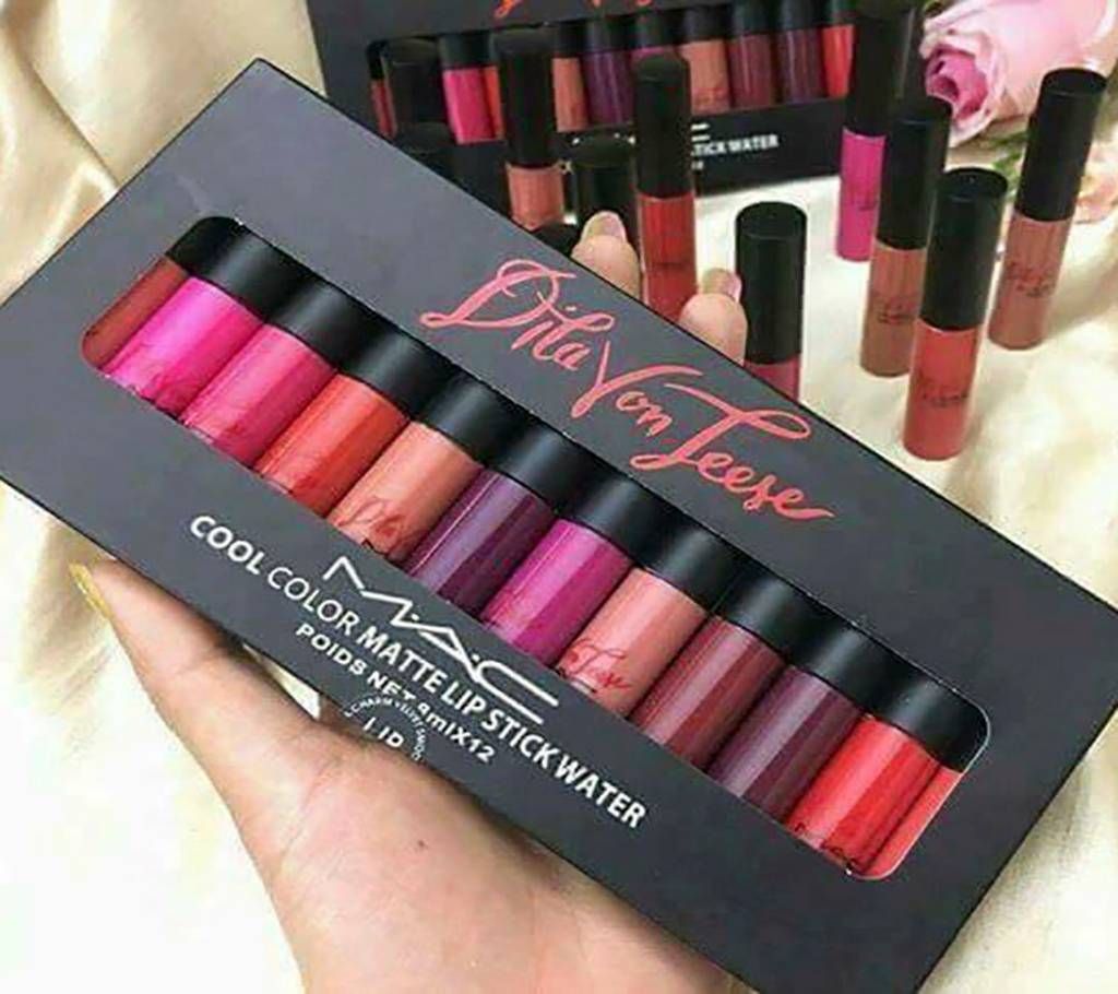 12 Color Set Women Moisturizer Lipstick