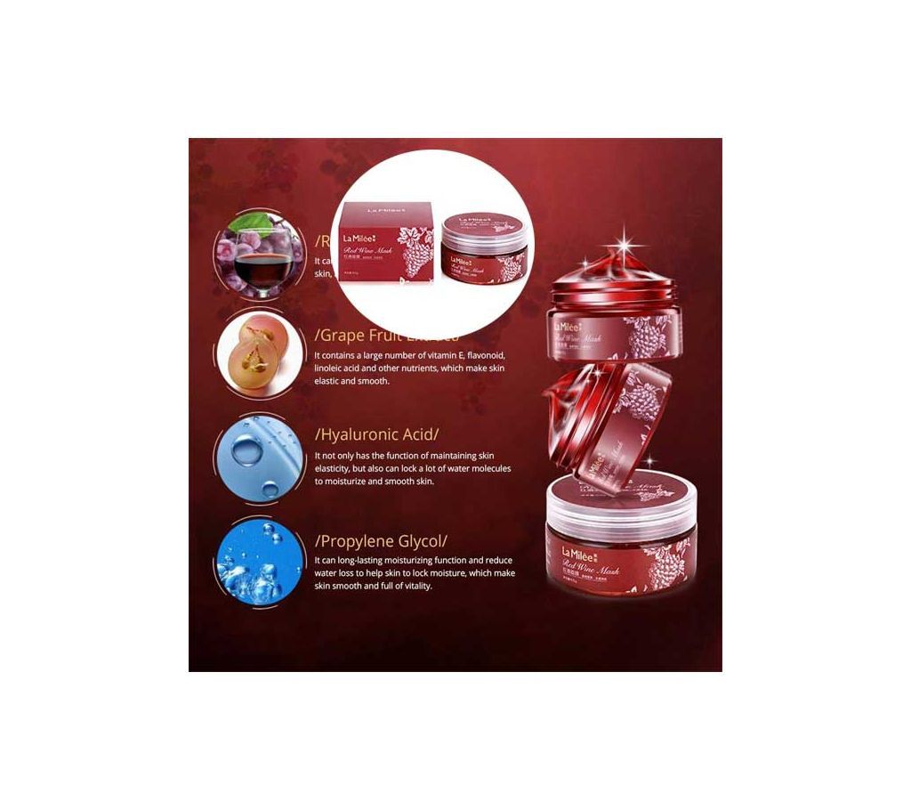 La Milee Red Win Mask