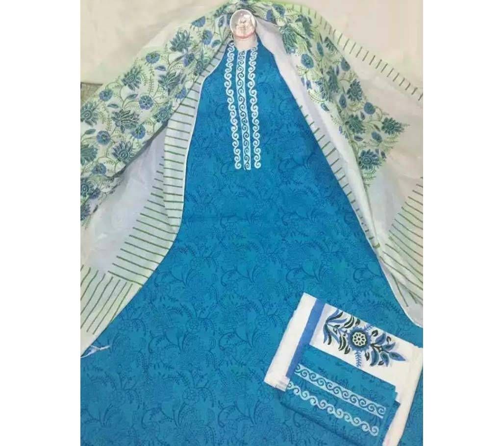 Deshi three pieces salwar kameez set.