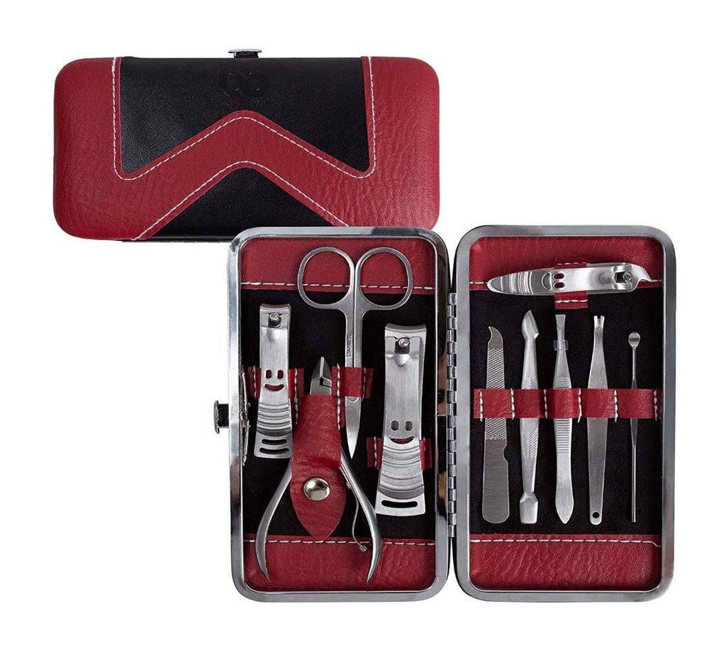 Manicure Pedicure Set Nail Clippers - 10 Piece Stainless Steel Manicure Kit - tools for nail, Cutter Kits -Perfect gift for women, men Includes Cuticl
