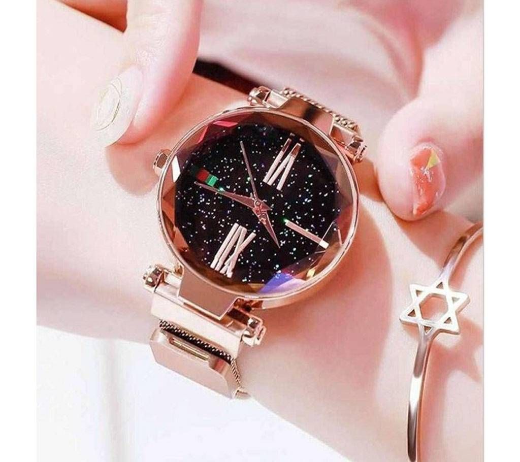 Dior High Quality Magnet Analog Watch for Women  Golden 02  SKA