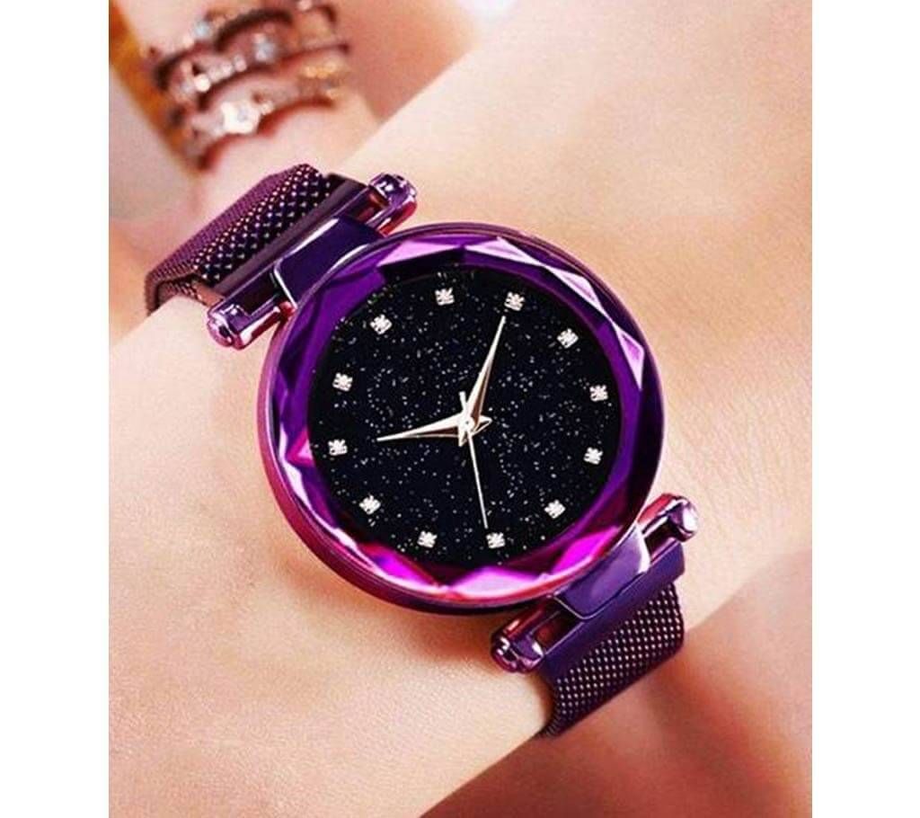 Dior Magnet Ladies Purple Wrist Watch 