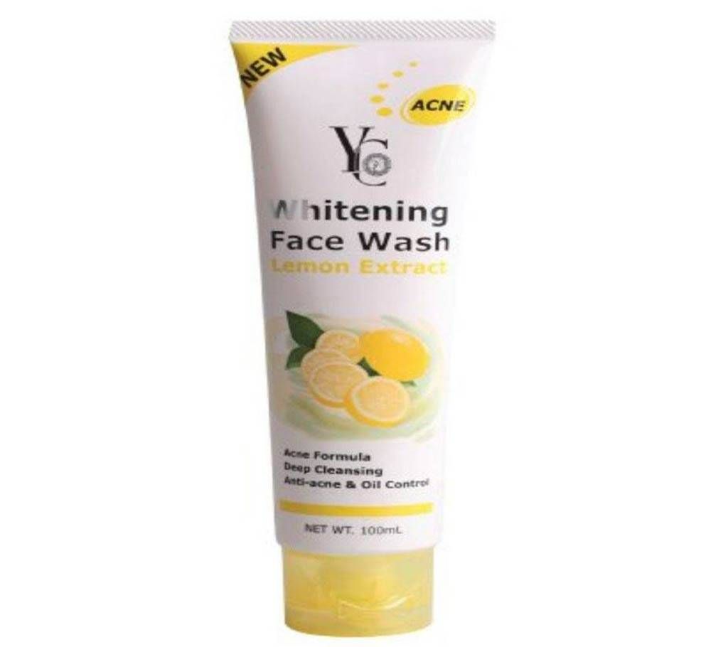 YC lemon extract whitening face wash 100ml Thailand