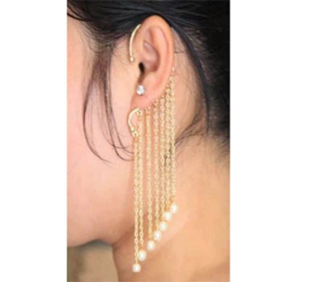 Pearl setting ear cuff