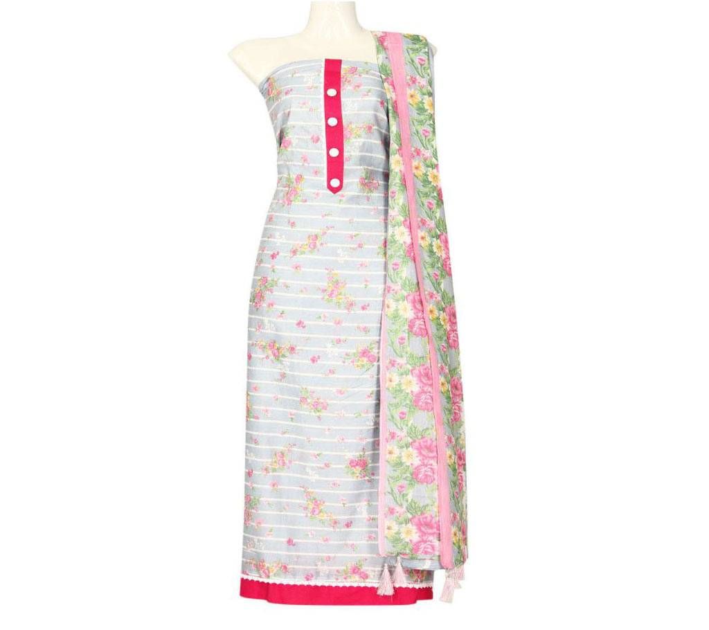 Women Diamond Silk Print (Un-stiched 3 pcs)