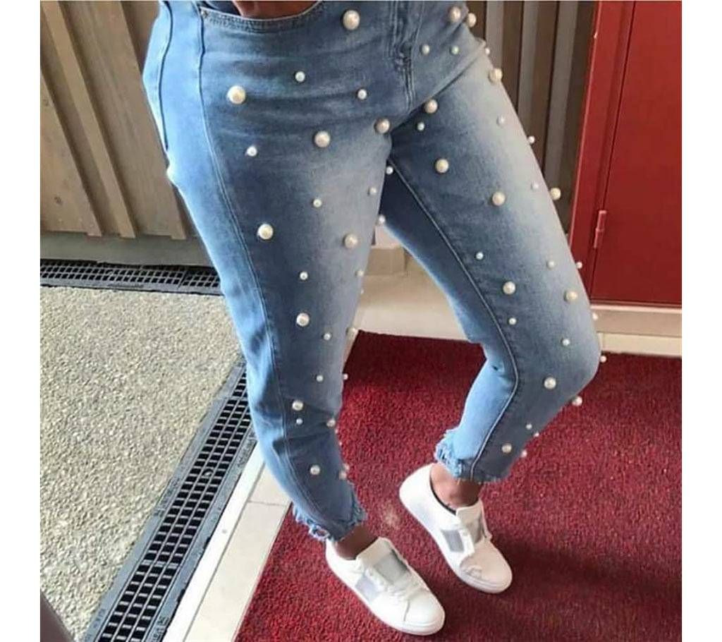 Ladies stone jeggings 
