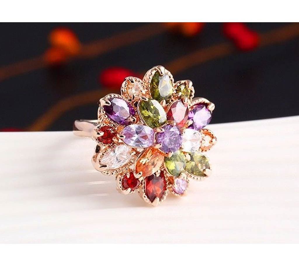 Ladies Multicolor ZIRCON finger  RING