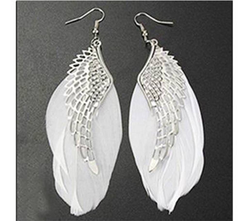 Feather Shaped Ladies Earring