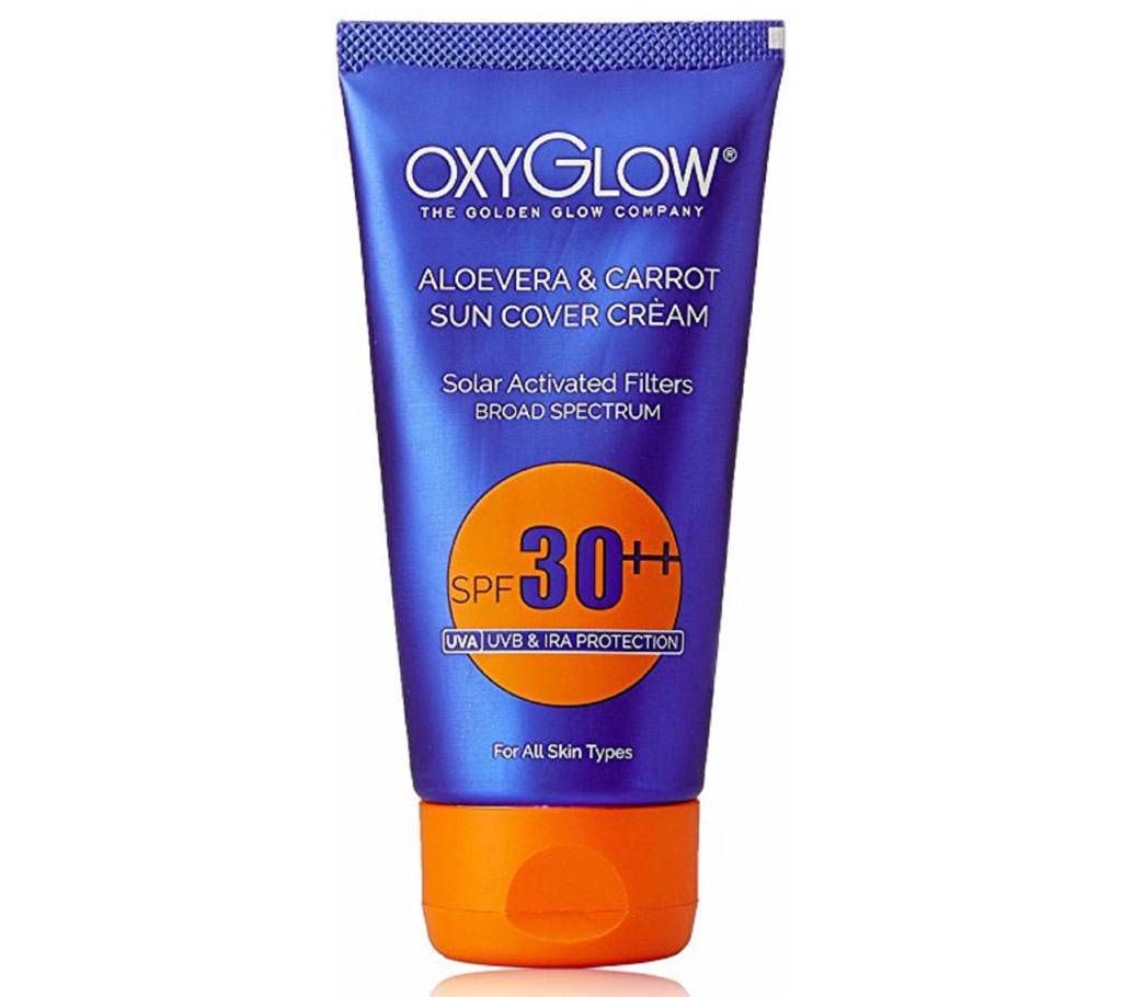 Oxyglow Aloevera & Carrot Sun Cover Cream India 