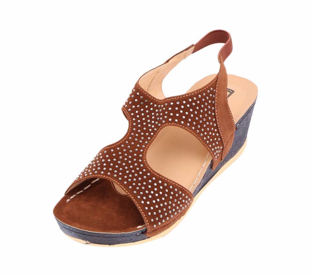 Leather Tec Ladies Semi Heel Sandals
