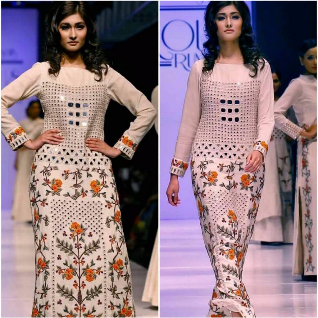 semi stiched Georgette replica long gown 