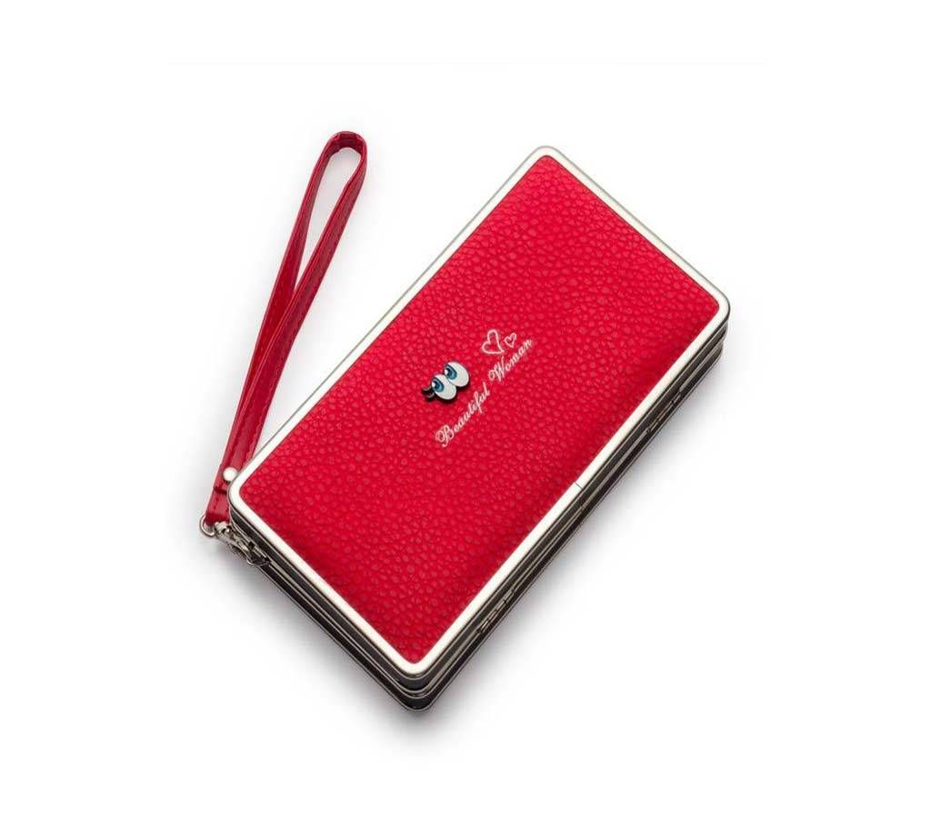 Women exclusive imported mobile phone, Card and money holder (Red)