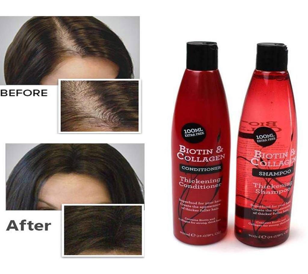 Biotin & Collagen Shampoo and Conditioner 100+100ml - UK