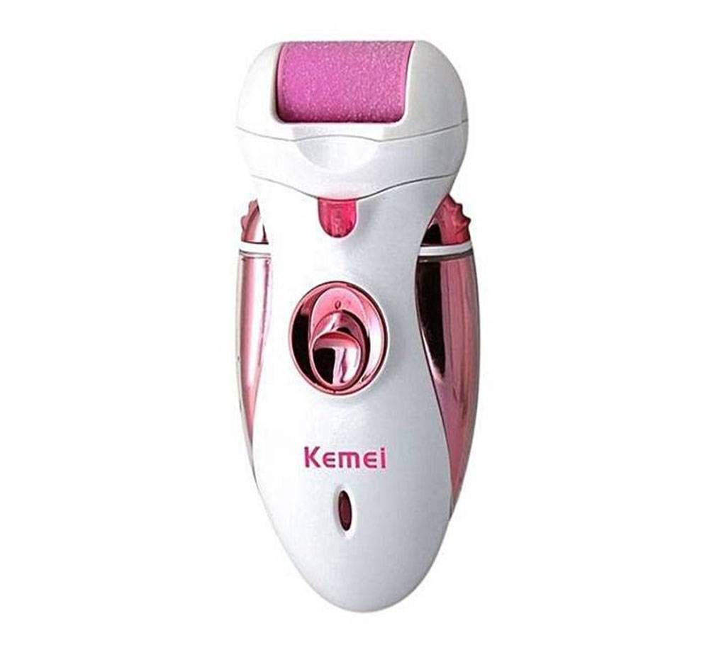 Kemei KM-2530 Ladies Hair Removal Epilator - White and Pink