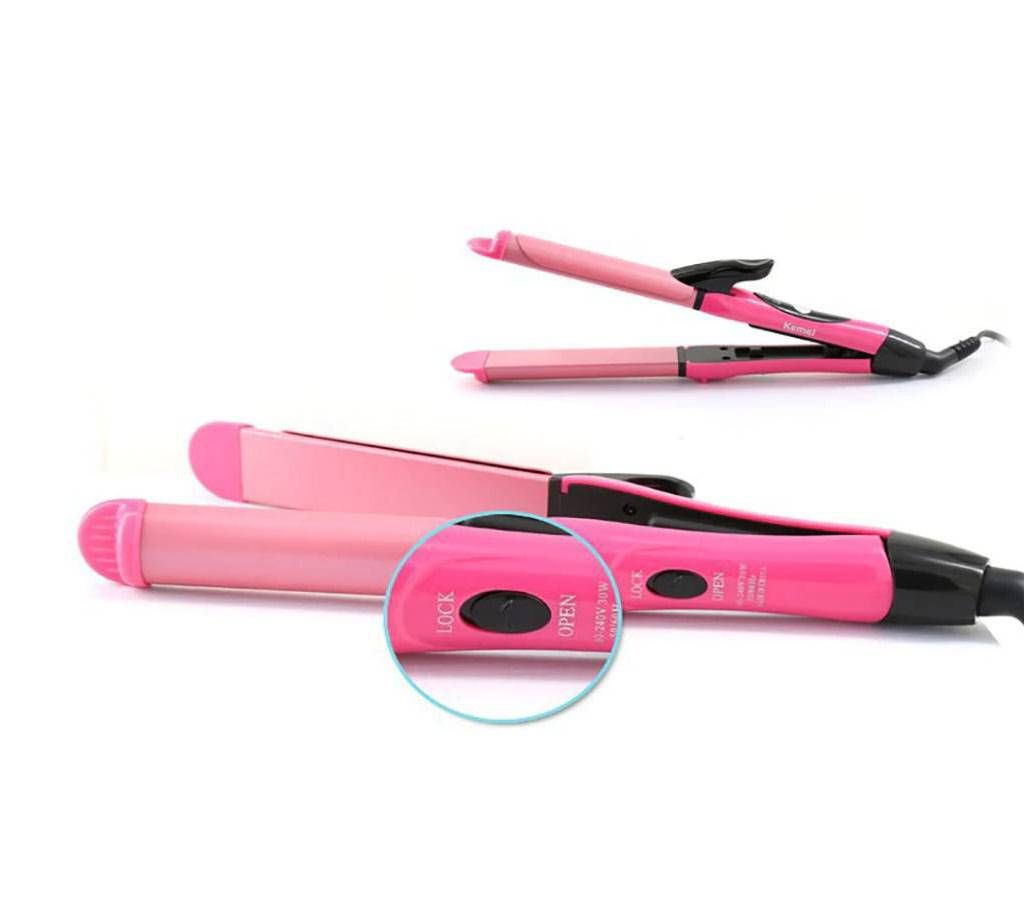 KM-1055 Hair Straightener and Curling Iron