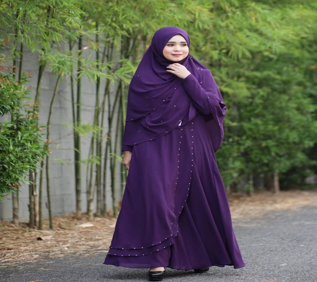 Layer Design Borka with  hijab