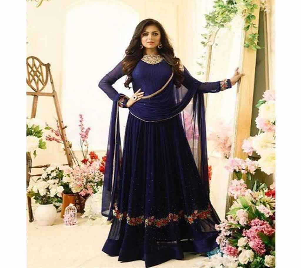Unstitched Embroidery Indian gown (Copy)