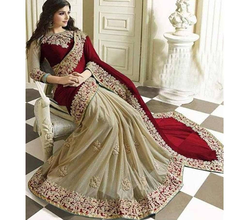 Indian Embroidery Georgette party saree