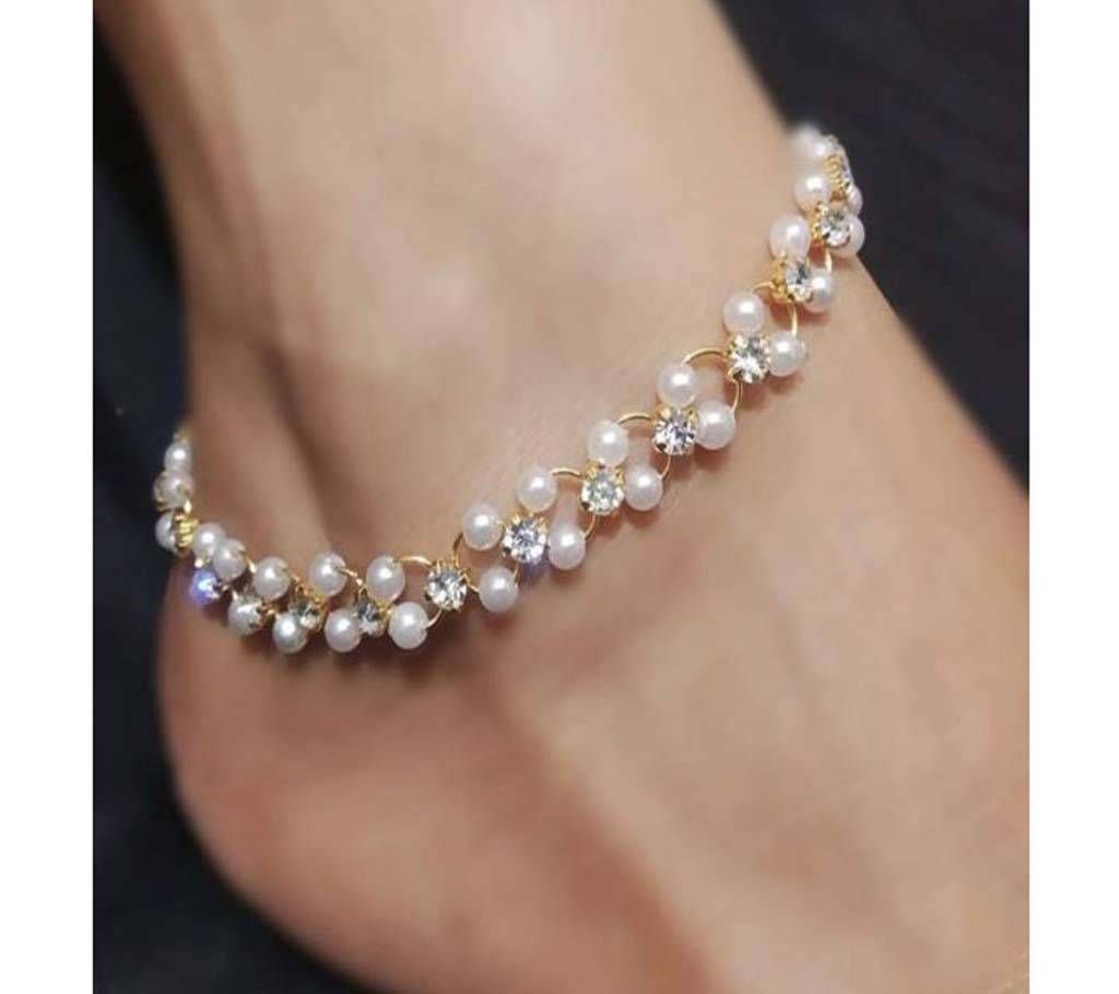 Golden Metal Anklet (Payel) for Women