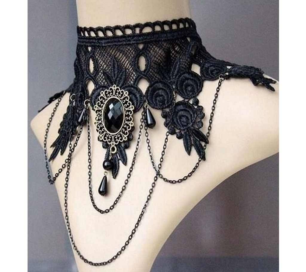 Exaggerate elegant temperament deserve choker necklace Lace fashion necklace womens chokers rhinestone choker gargantilha choker