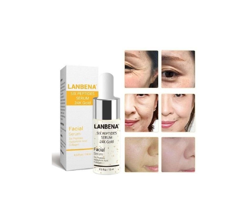 LANVENA SIX PEPTIDES SERUM 24KGOLD